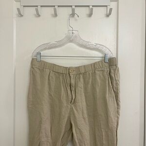 Quince Linen Classic Preppy Men's Lightweight Pants in Khaki